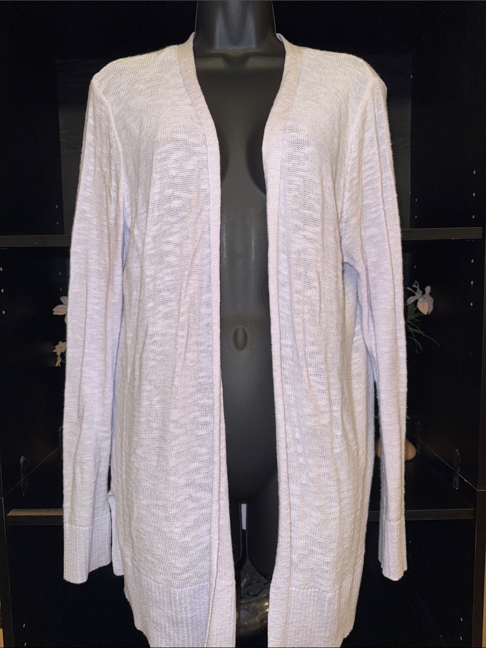 GAP Light Lavender Open-Front Women's Cardigan Sweater